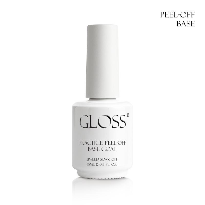 База для практики дизайнів GLOSS Practice Peel-off Base Coat, 15 мл